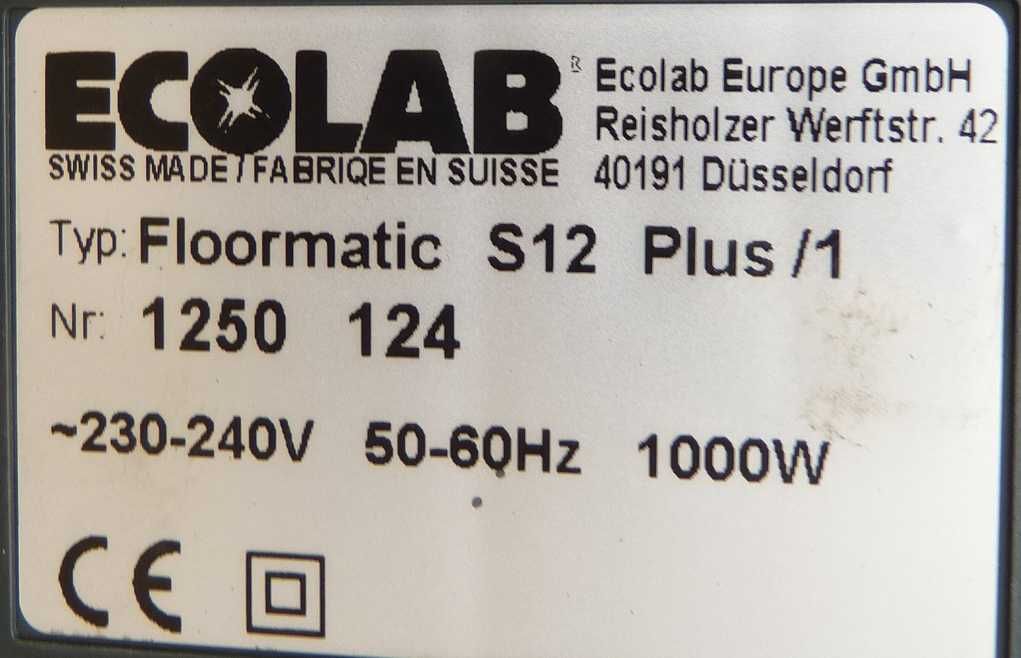 Odkurzacz biurowy hotelowy Ecolab Floormatic s12 plus