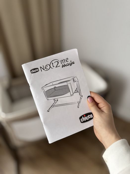 Chicco Next2Me Magic + materac Rucken/ lożeczko dostawne + pasy