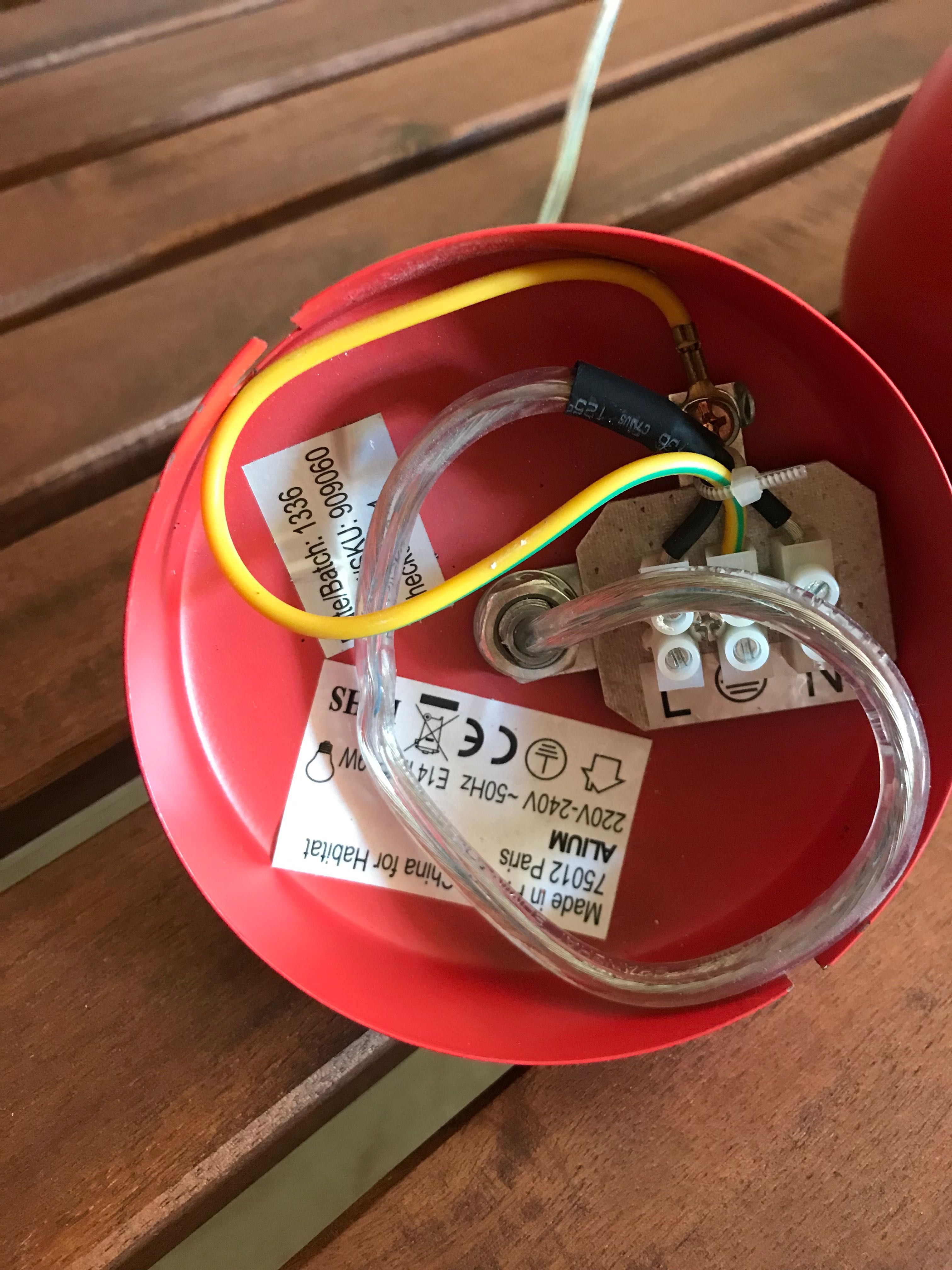 Lampka wisząca metalowa marki Habitat
