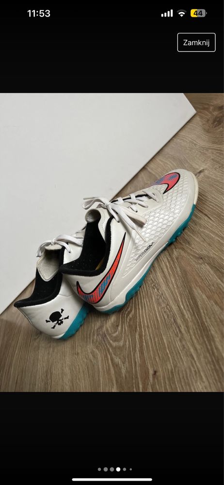 Buty nike football biale 38,5