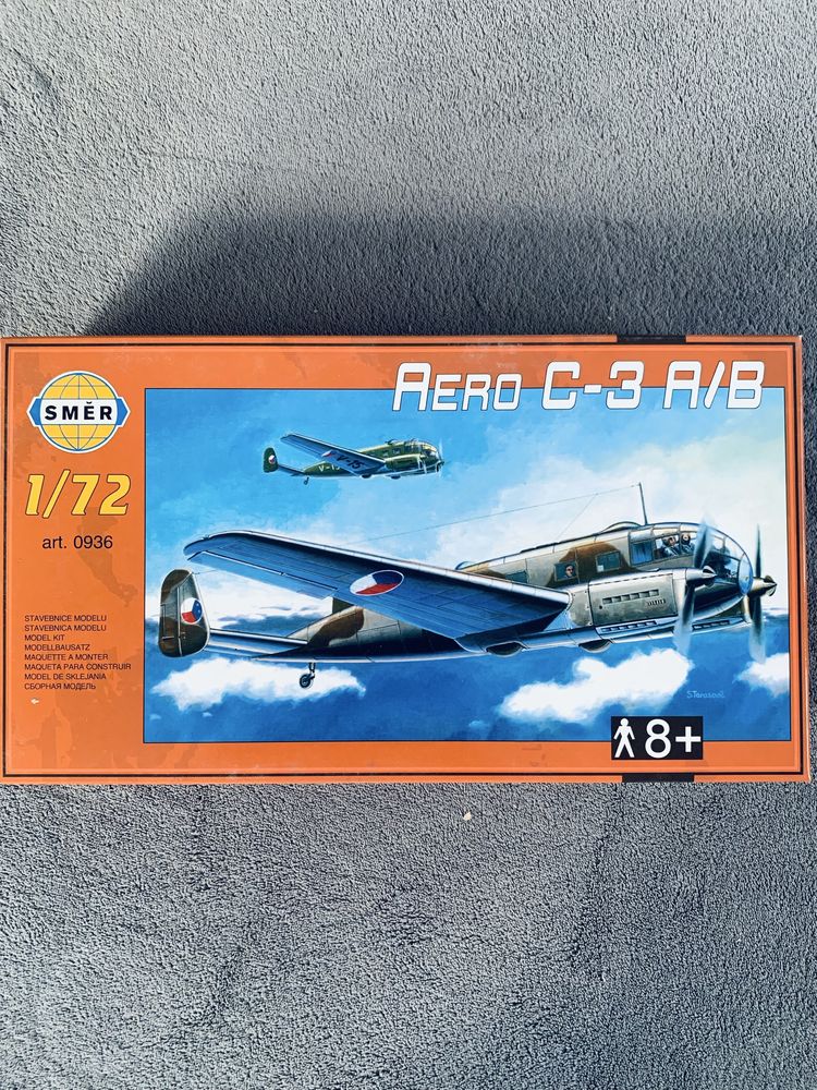 Samolot Aero C-3 A/B model do sklejania Smer 0936