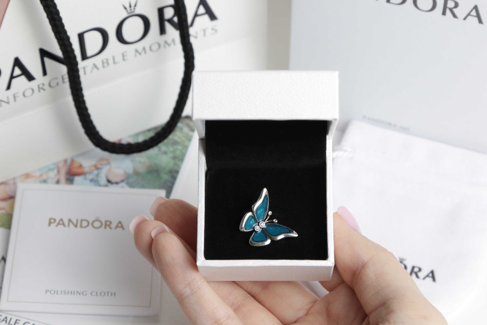 Намистина Pandora "Великий метелик" срібло s925
