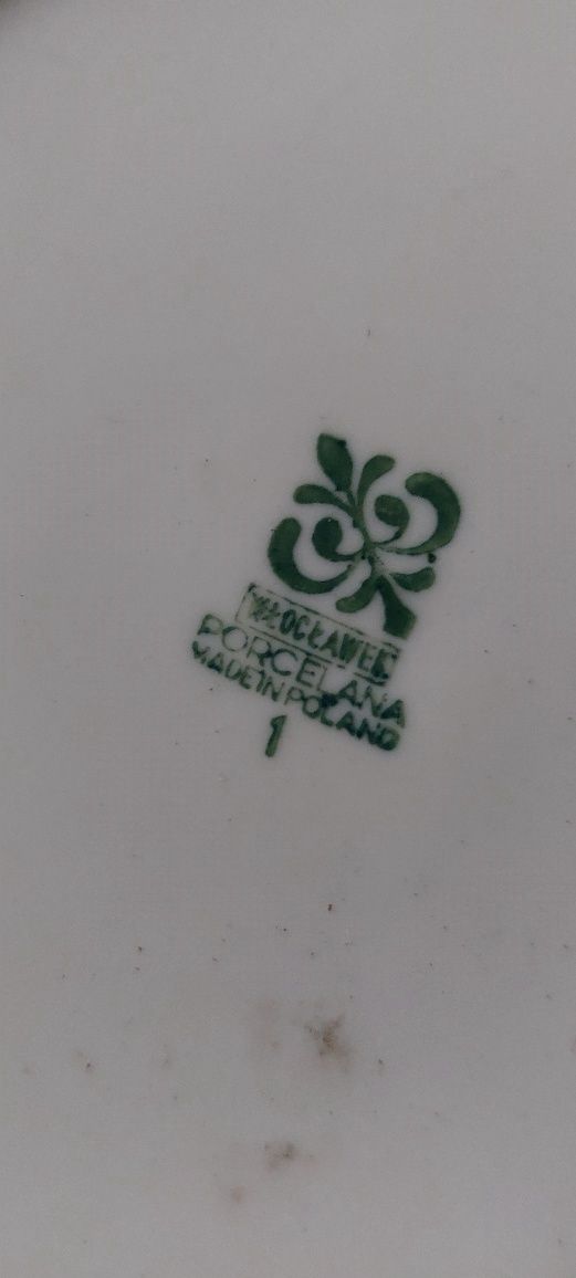 Talerze porcelanowe made in Poland PRL