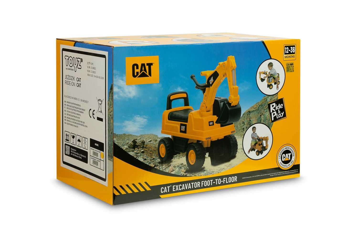 JEŹDZIK Cat Koparka Pojazd dla dzieci Pchacz Auto