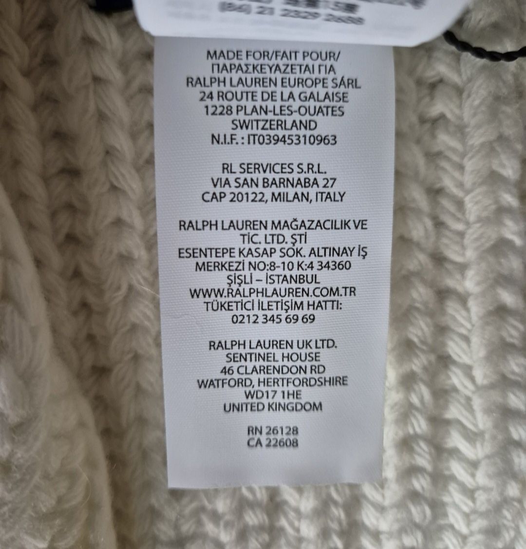 Czapka  szalik Polo Ralph Lauren