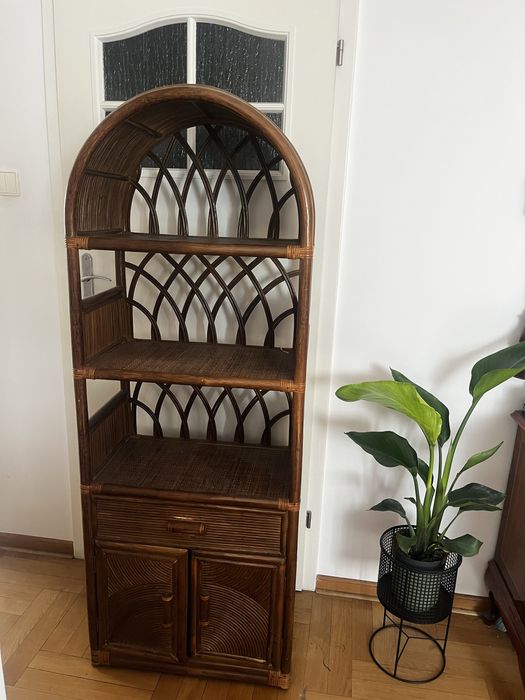 wiklinowa półka retro vintage