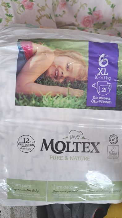 Pampersy moltex 6xl 16-30kg