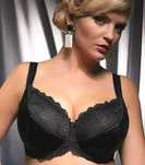 Biustonosz 70F Kris Line DIAMOND semi soft czarny