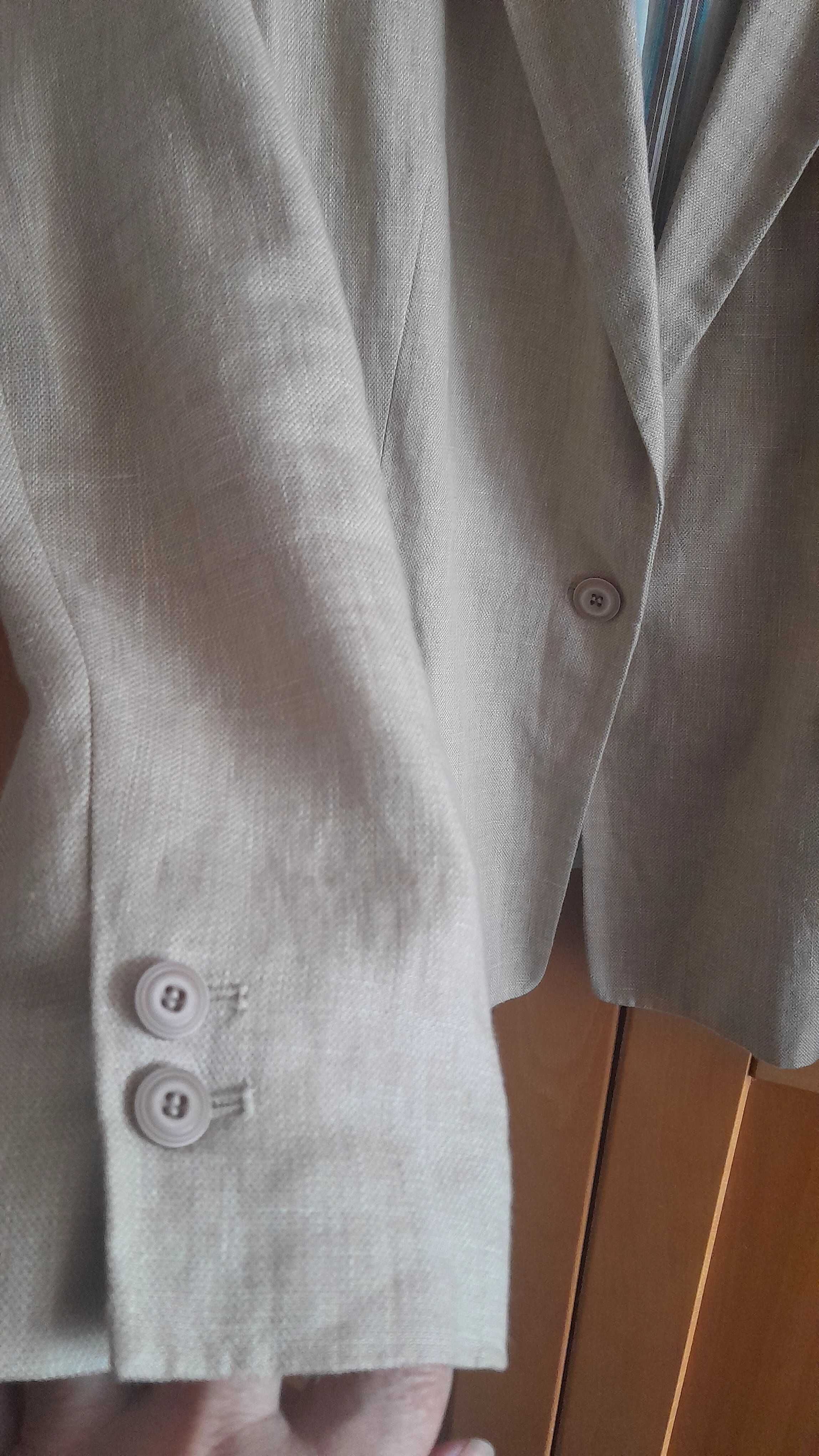 Blazer senhora em linho básico, XXL