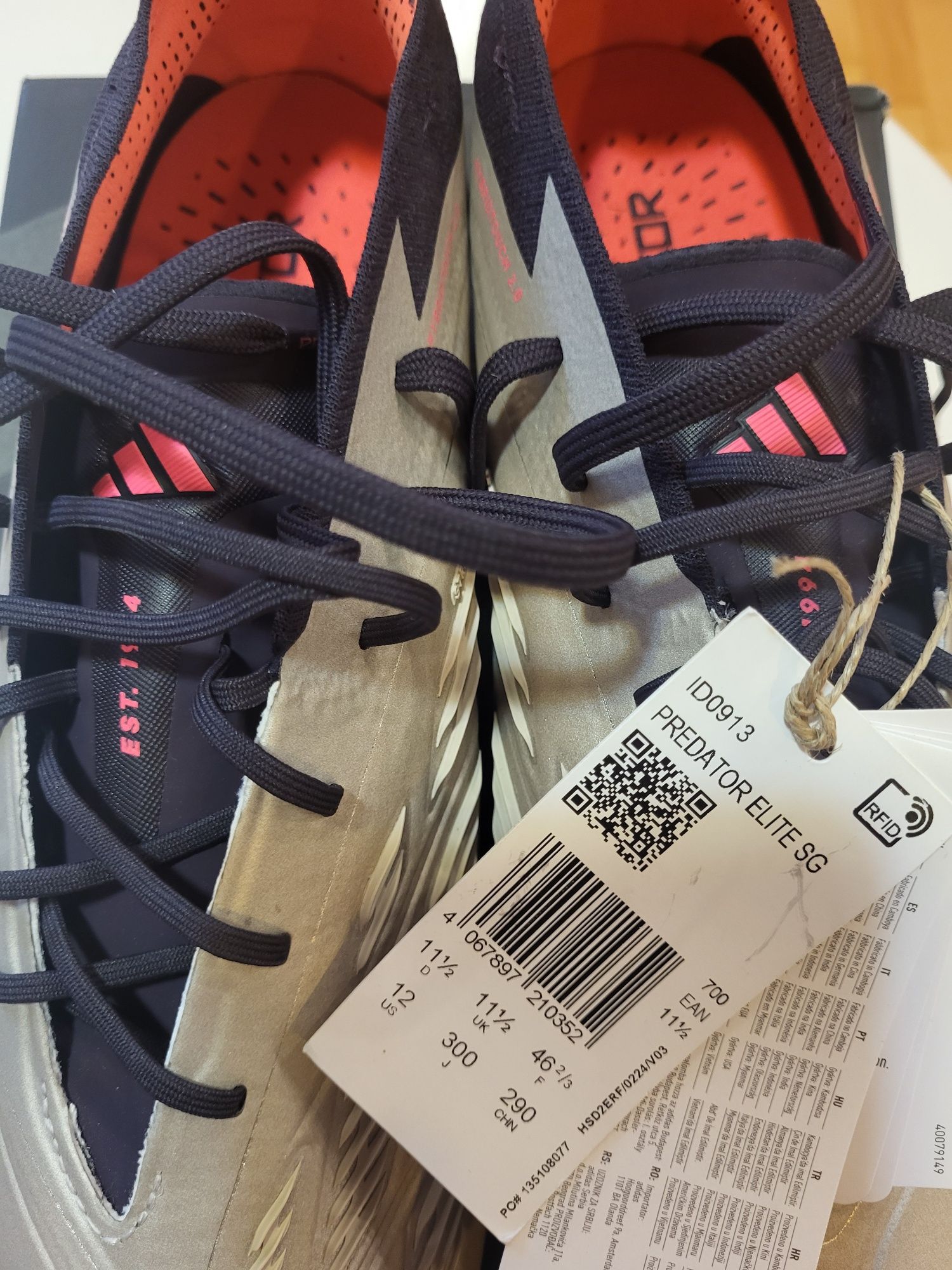 Buty piłkarskie adidas predator Elite SG 46 2/3 NOWE!