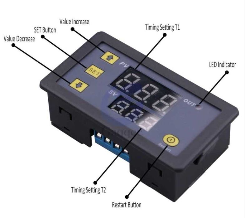 Programator czasowy timer zegar przekaźnik 230V do akwarium terrarium