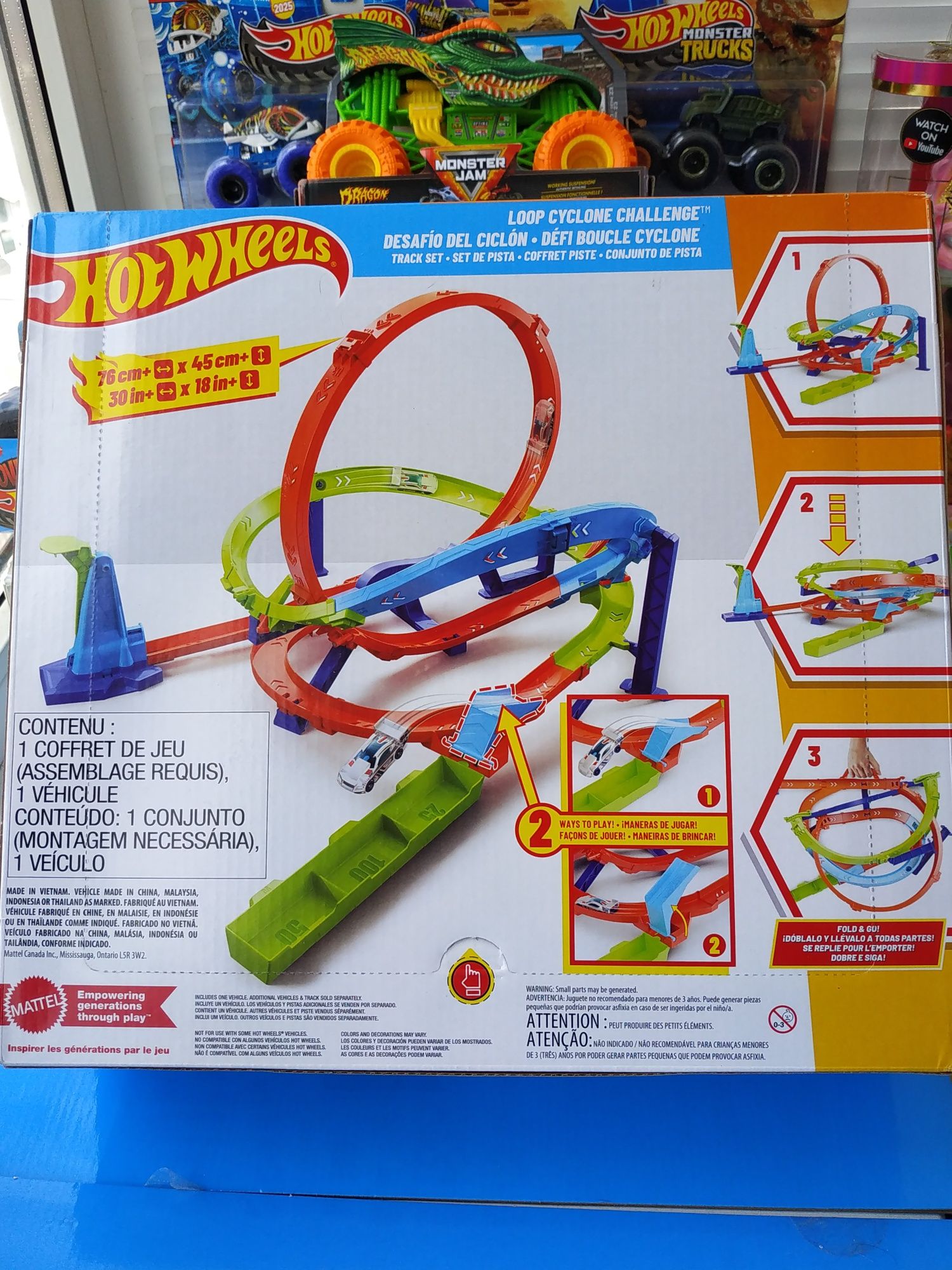 Трек Hot Wheels гіперпетлі Loop Cyclone гиперпетли петля набір пуск 4+