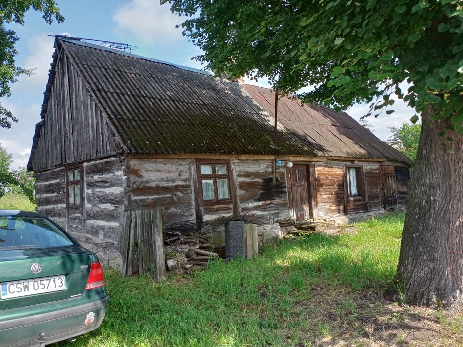 Sprzedam drewniany 200 letni dom  do rozbiórki  z działką uzbr. 42 ary