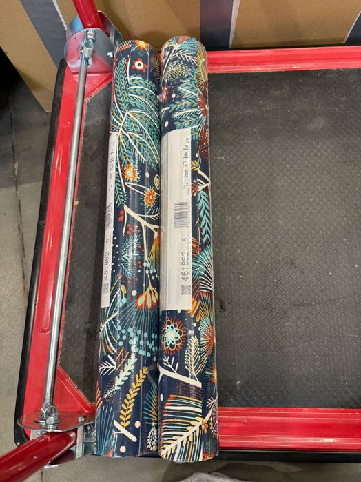 Tapeta Rasch 461862 kwiaty granat