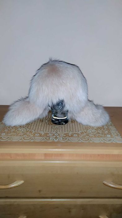 Шапка з песця шкіряна