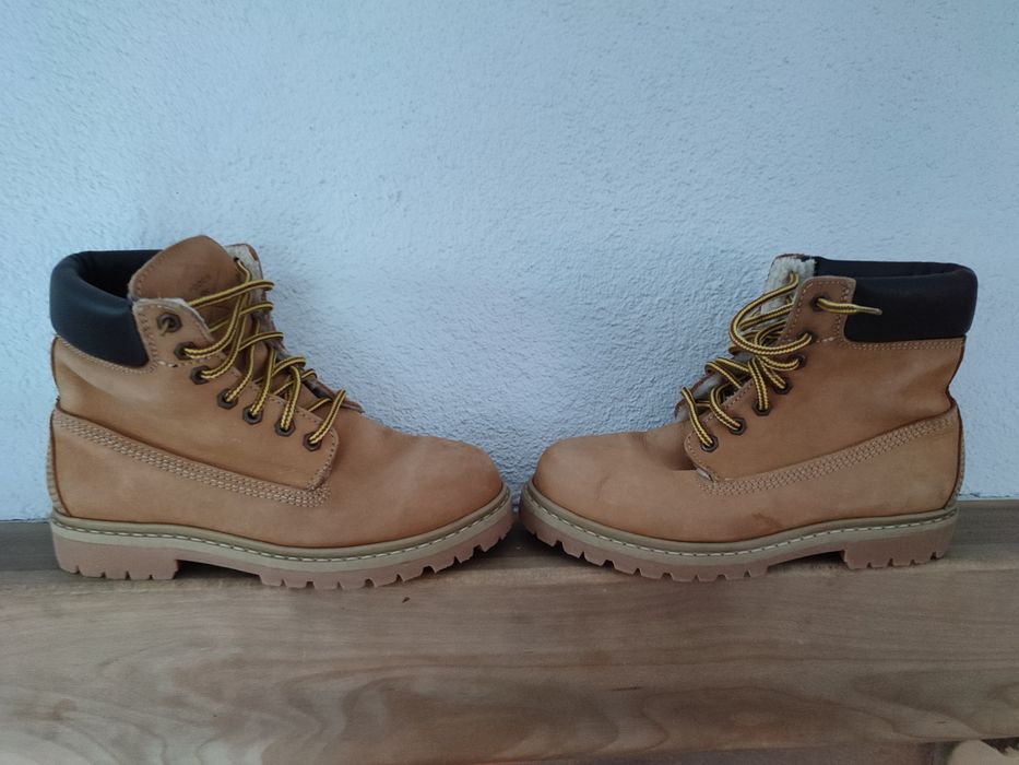 Roots original beżowe timberki  buty trapery r.35