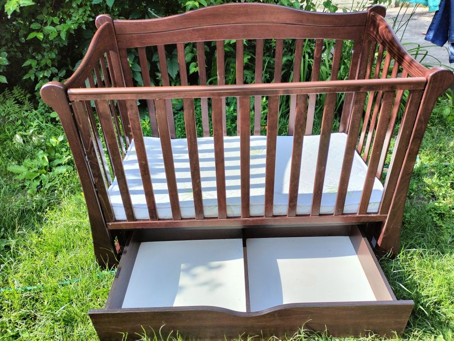 Дитяче ліжечко Верес ЛД 18 + шухляда, + матрацик..