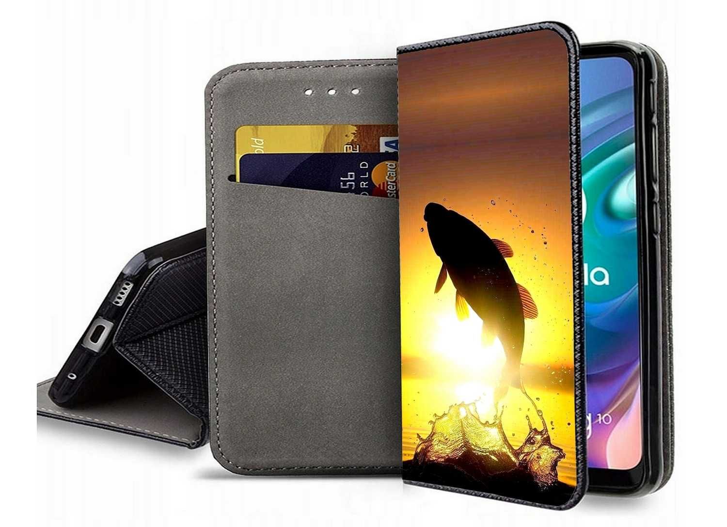 Etui zamykane karp z karpiem iPhone Samsung Huawei Xiaomi Motorola