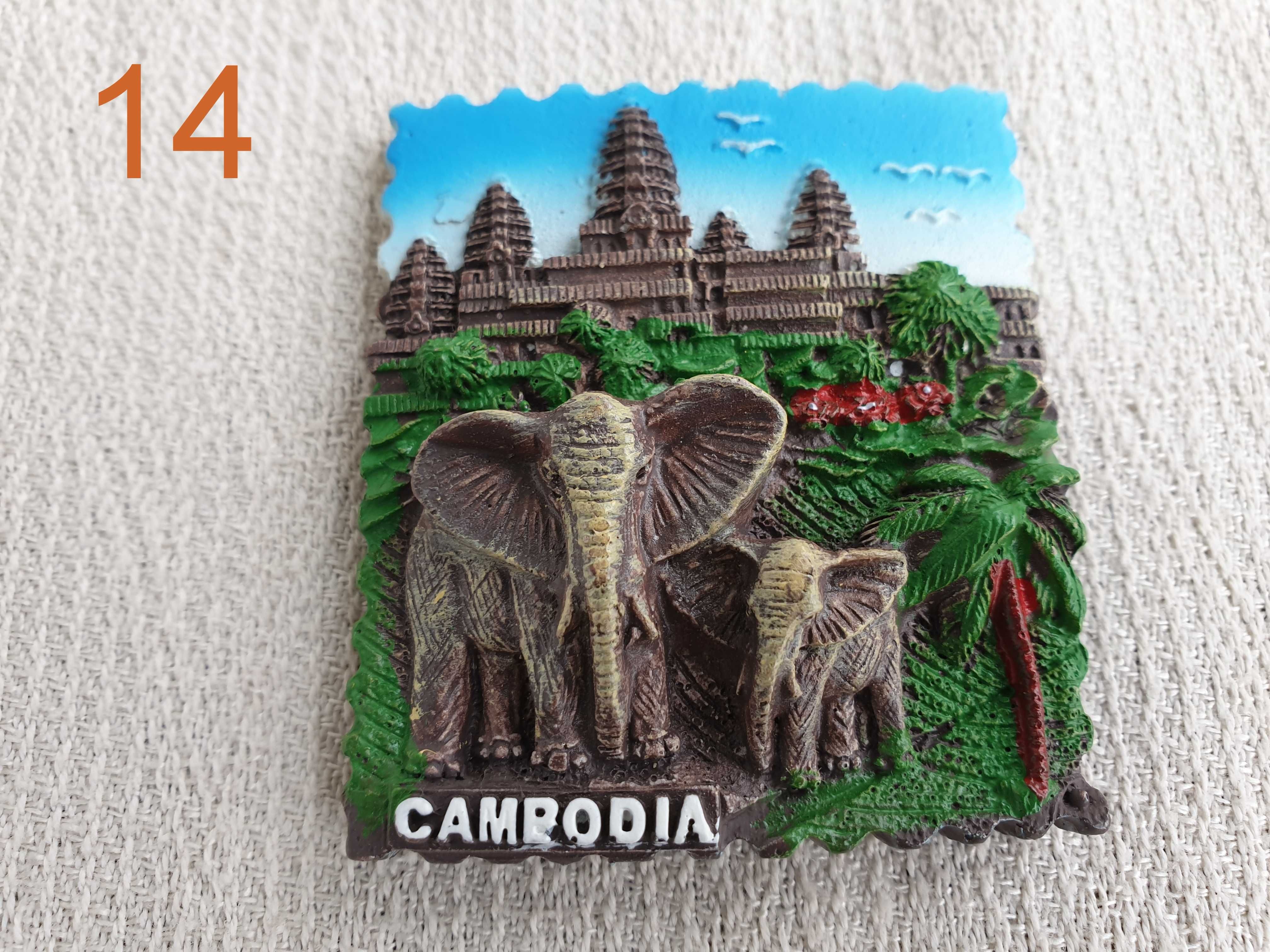 Kambodża, Cambodia - Magnes na lodówkę - wzór 14
