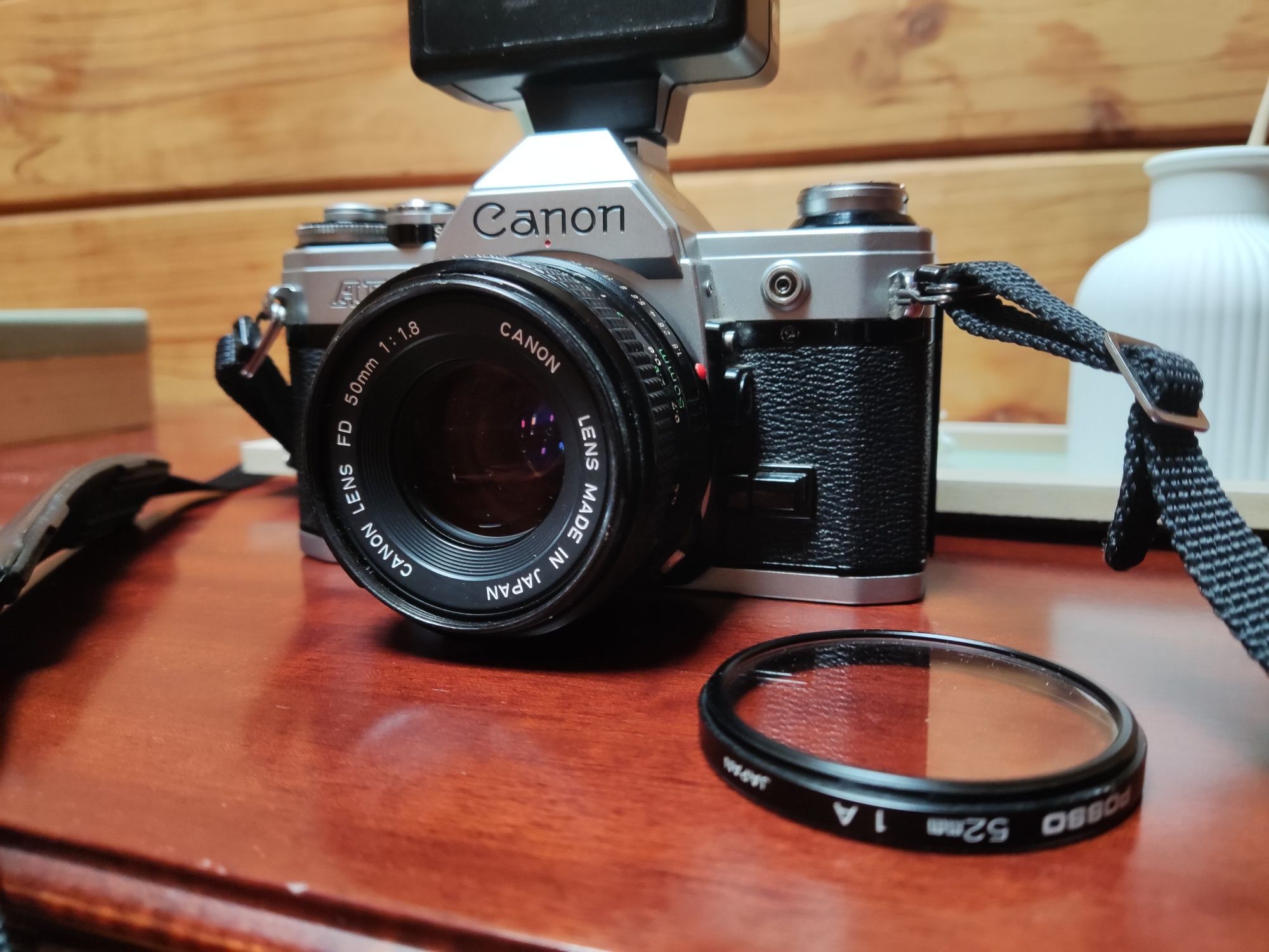 Canon Ae1 analógica com lente FD 50mm