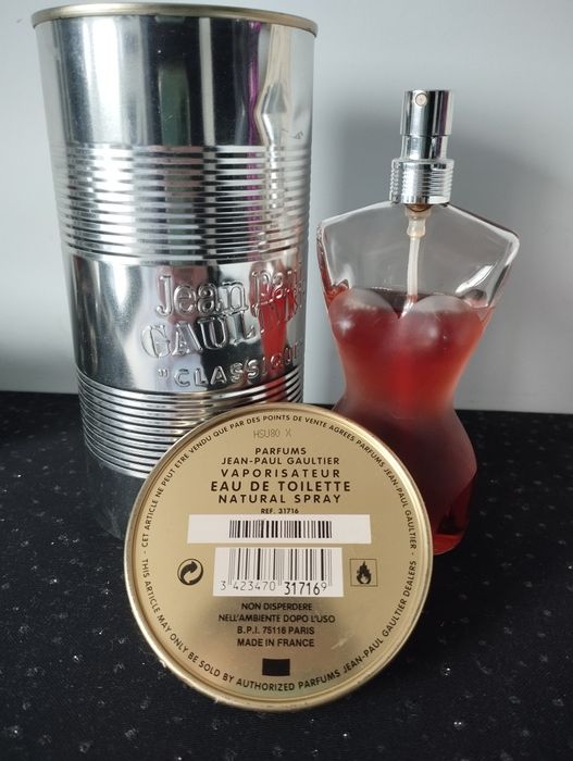 Jean Paul Gaultier Classique EDT vintage 100 ml z ubytkiem puszka