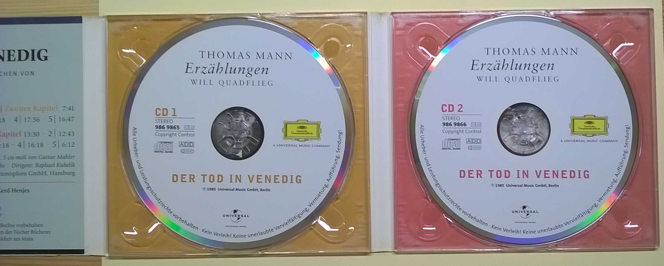 Thomas Mann – Der Tod in Venedig – audiobook – 2CD