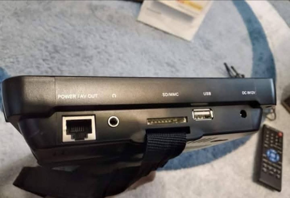 NAVISKAUTO 10,1-дюймовий портативний DVD-плеєр з двома екранами для ав