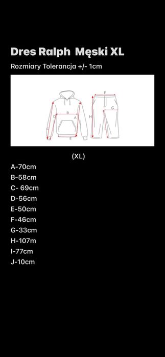 Dres Ralph Lauren Granatowy XL !!Wyprzedaż!!