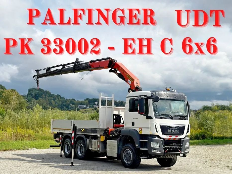 MAN TGS 33.480 * SKRZYNIA 5,05 m * PK 33002 - EH C + PILOT * 6x6