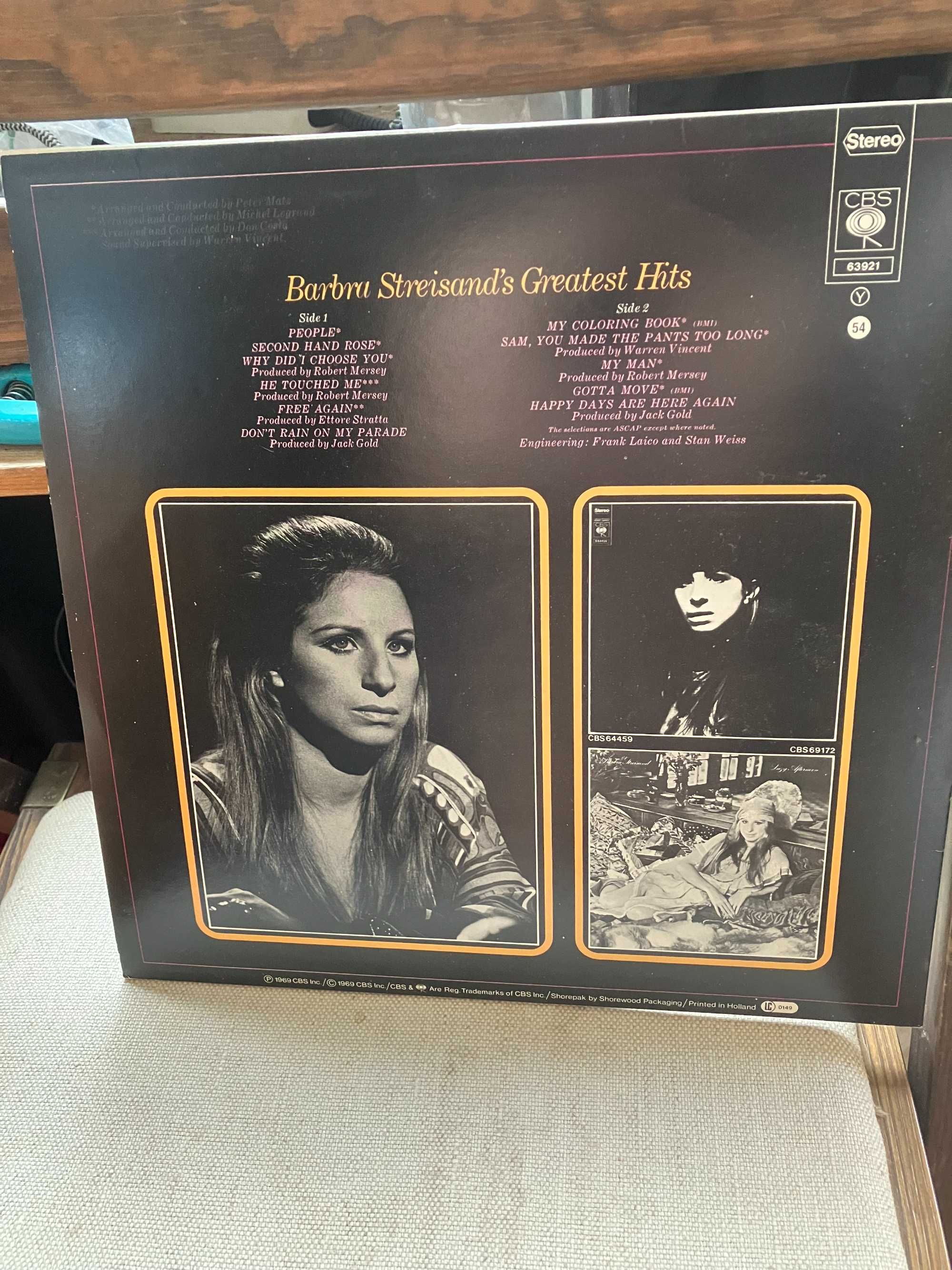 Winyl Barbara Streisand  " Greatest Hits " mint