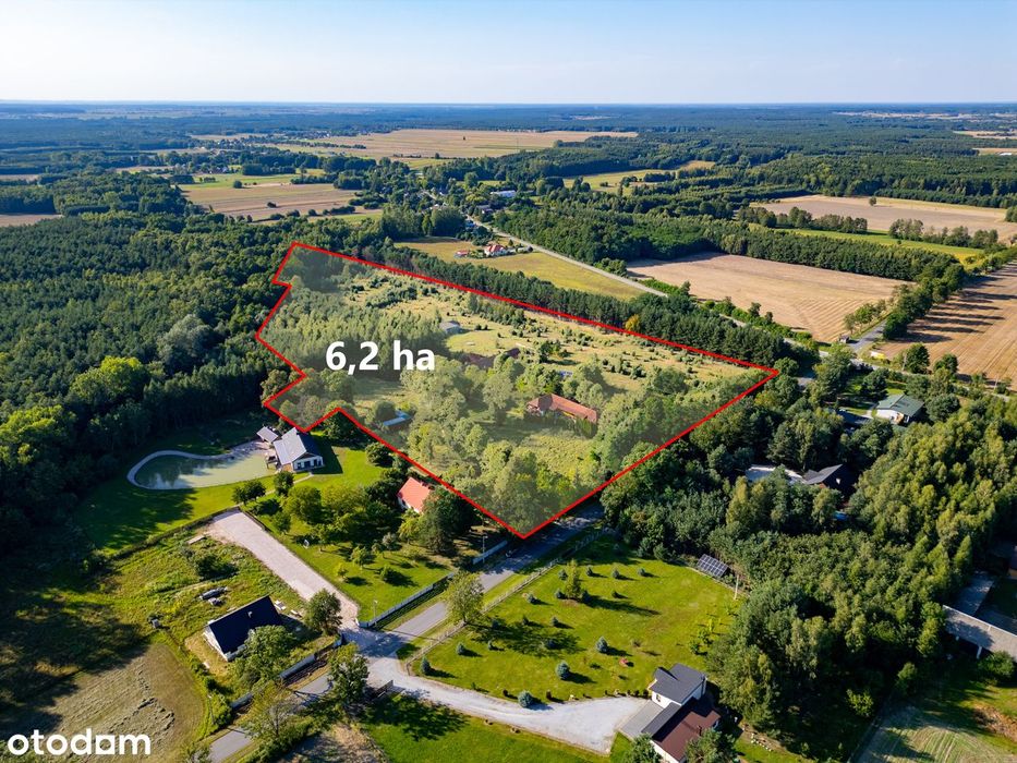 Siedlisko, ośrodek agroturystyczny, inwestycja, teren 6,2 ha sprzedam