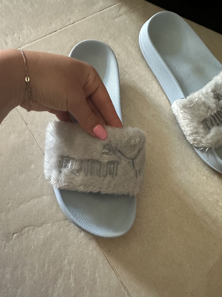 Puma Fenty by Rihanna klapki futerko r. 41 42 slide j. nowe okazja