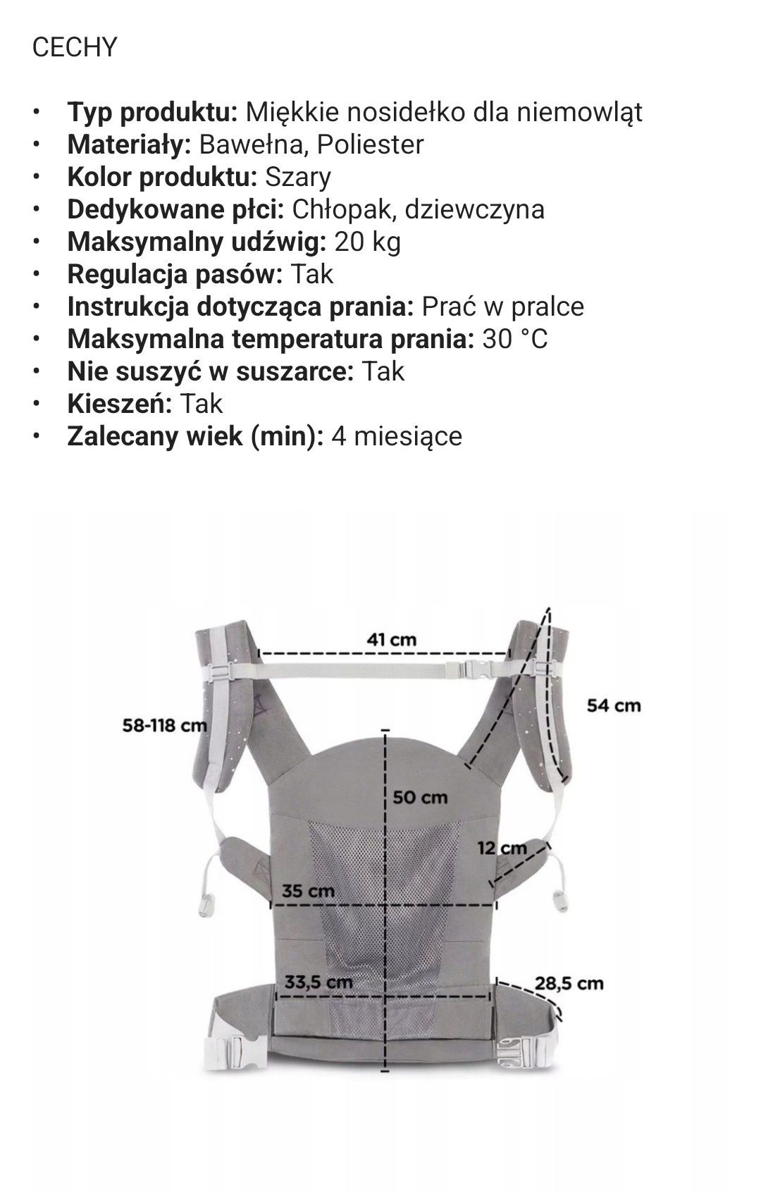 Nosidełko Huggy Kinderkraft