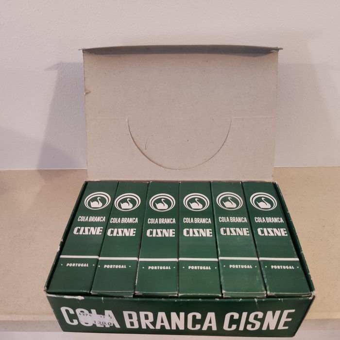 Conjunto antigo de cola branca "Cisne 7" 12 unidades