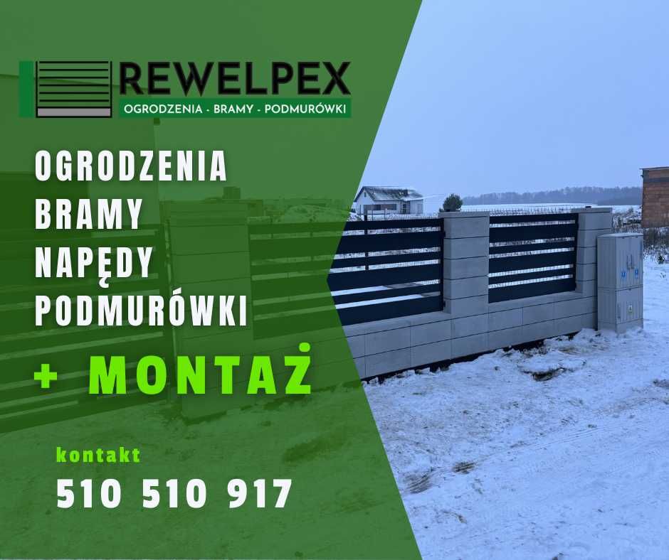 Ogrodzenie panelowe 3D bramy napędy podmurówki montaż transport