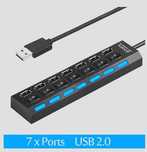 HUB USB Przełącznik Hub 2.0 High Speed Multi 7 Portow