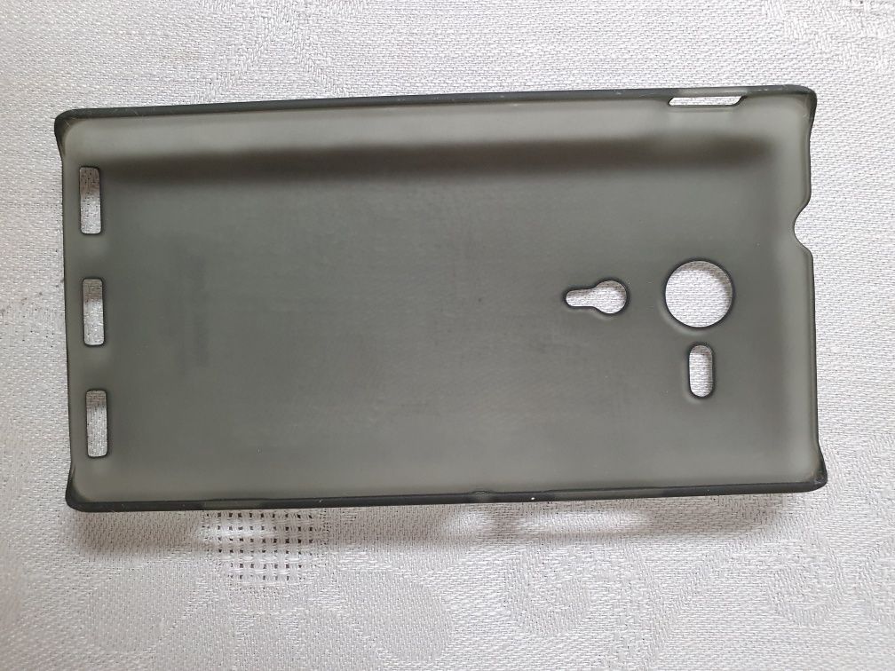 Etui futerał plecki sylikon Sony Xperia SP LTE nowe i ochrona na ekran
