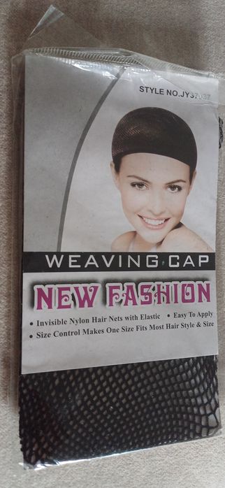 Czarny siatkowy czepek na włosy pod perukę