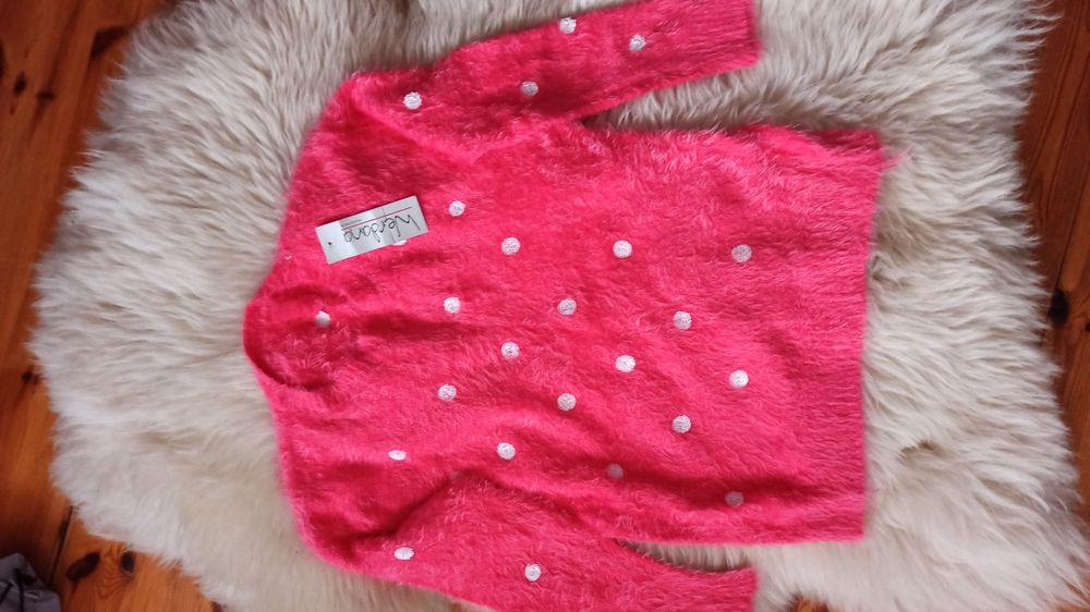 Nowy sweterek m damski/ młodzieżowy z metką piękny różowy kolor,