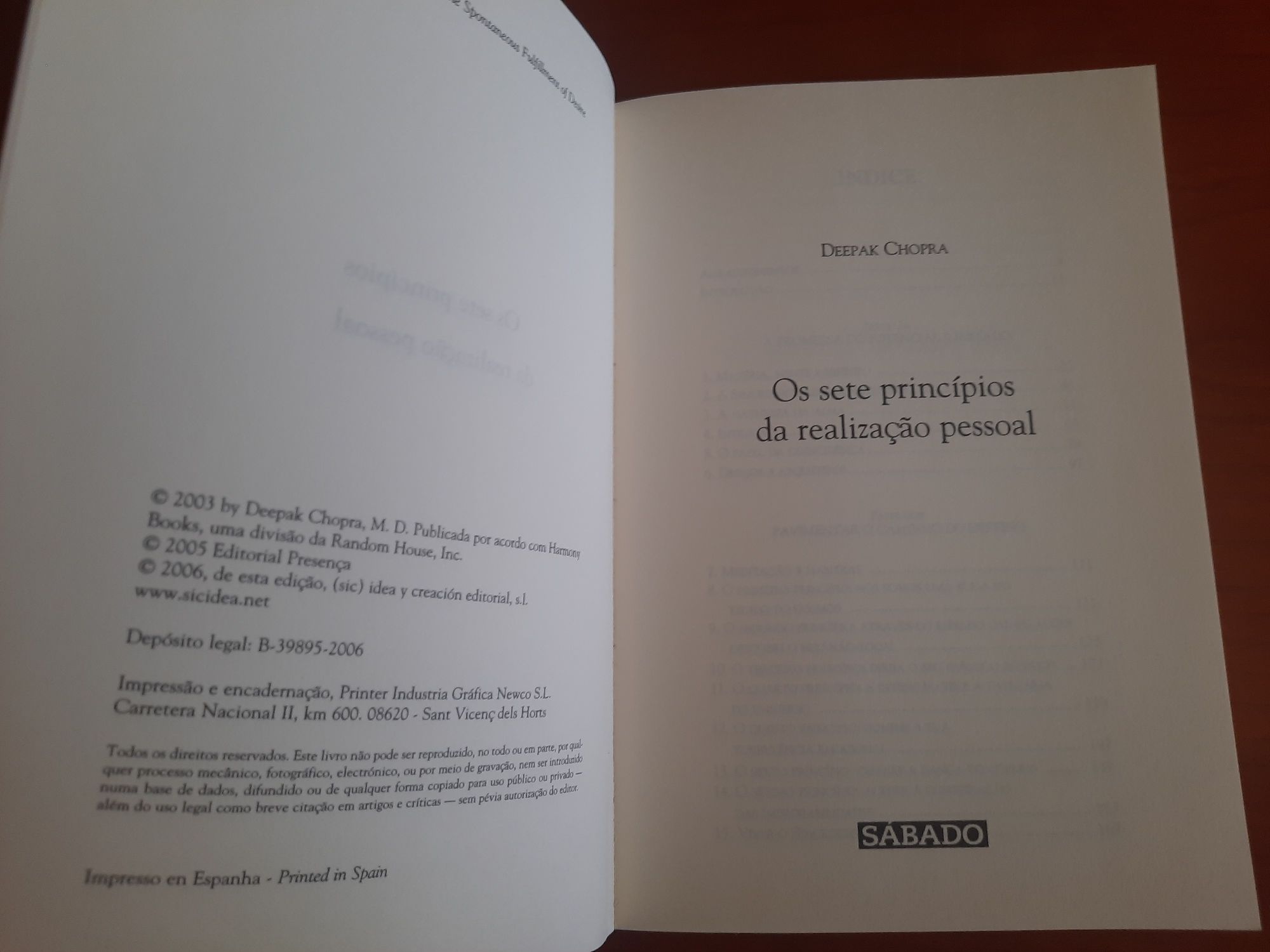 Os sete princípios da realização pessoal Deepak Chopra