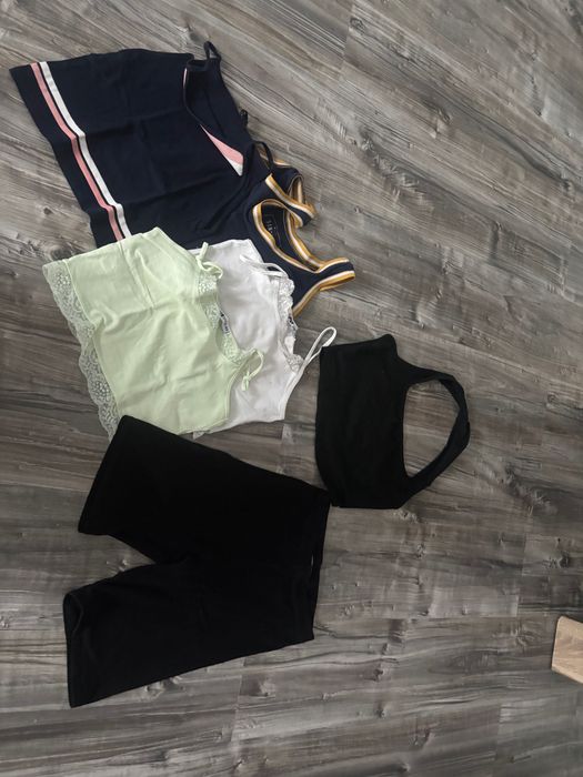 Crop Top + kolarki bawełniane