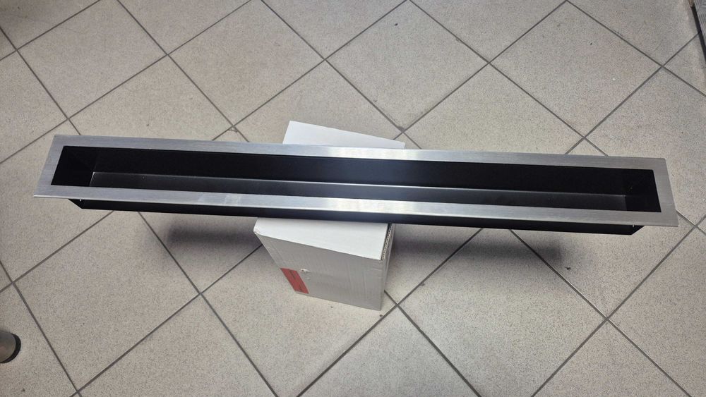 Kratka Luft 90x800 stal szczotkowana SF