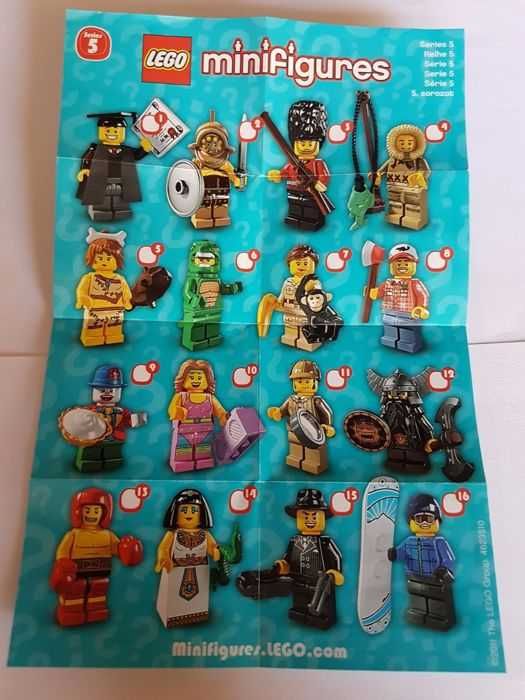 Lego Mini figuras Série 5 - Coleção Completa - Novo