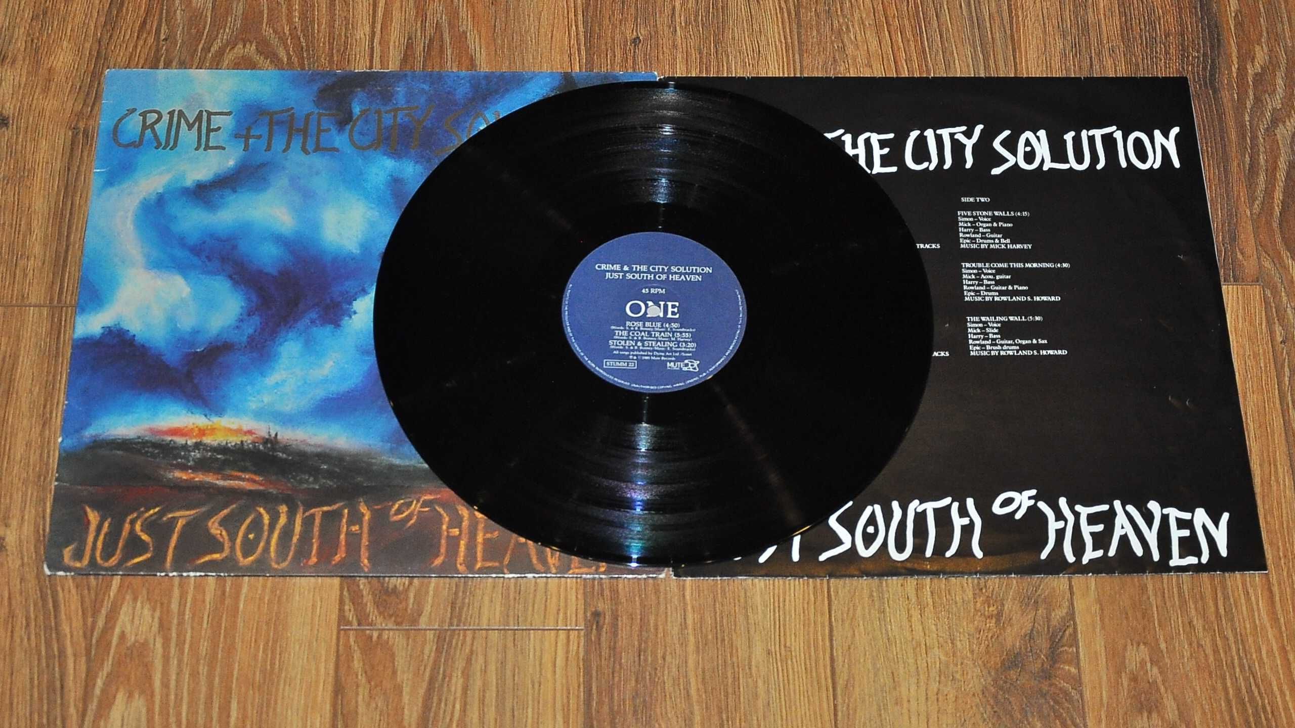 Crime and the City Solution-Just South Of Heaven WINYL Mute 1985 RARE!