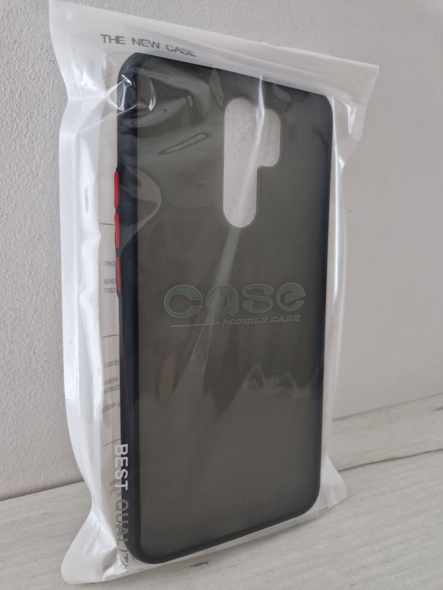 Vennus Color Button Bumper do Xiaomi Redmi 9 Czarny