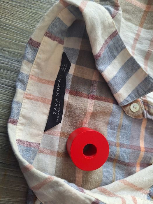 Koszula damska w kratę- Zara- nowa- sportowo- elegancka