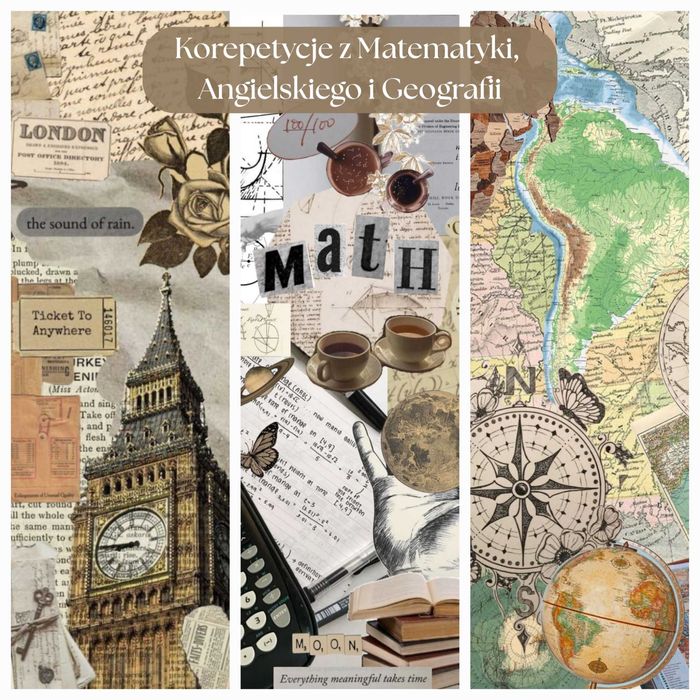 Korepetycje z Matematyki, Angielskiego i Geografii - online/offline