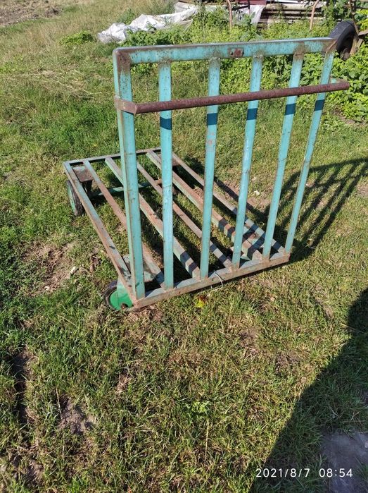 Wózek platformowy magazynowy towarowy kółka obrotowe masywny