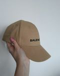 Czapka z daszkiem przeciwsłoneczna Balenciaga beżowa jakość Premium