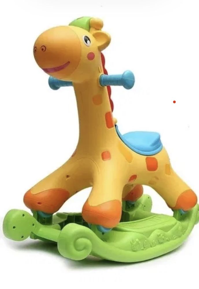 Girafa baloiço com rodas